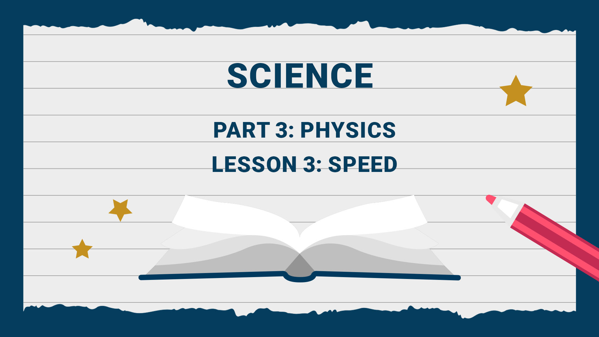 Lesson 3: Speed